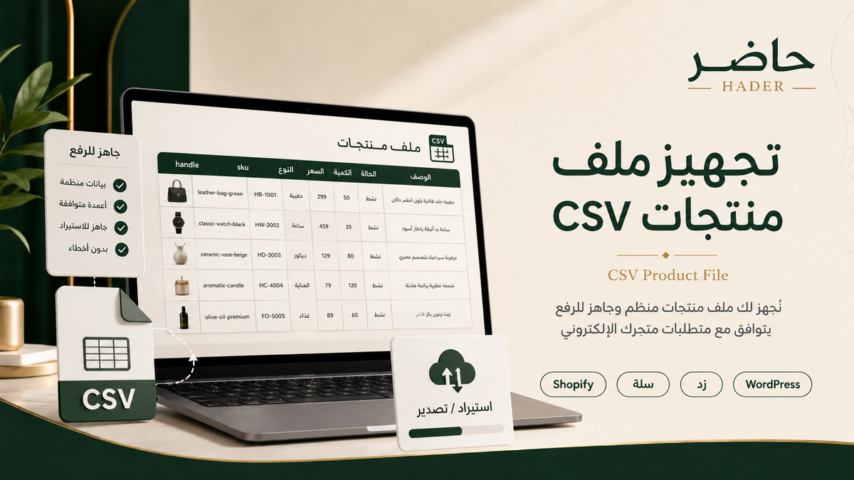 Preparing a CSV product file