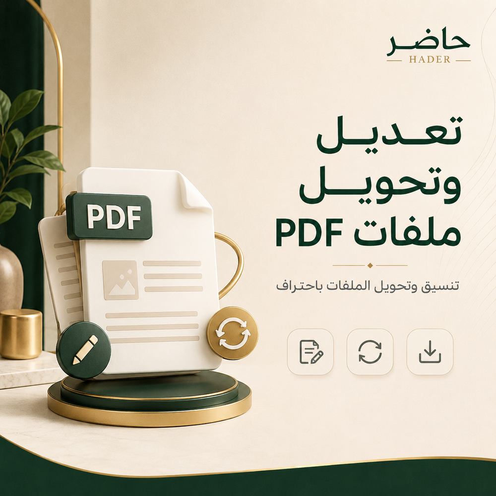 تعديل وتحويل ملفات PDF