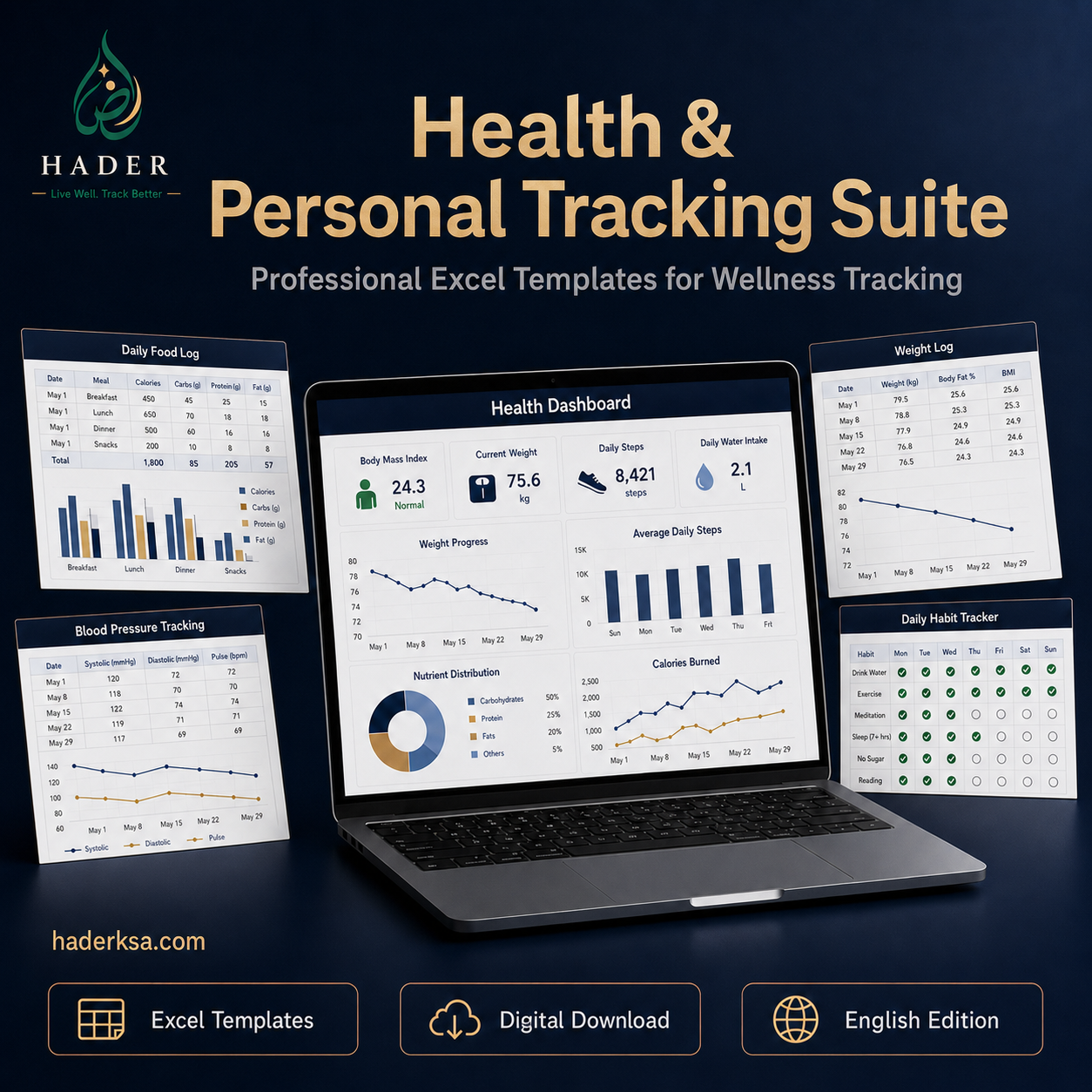 HADER Health & Personal Tracking Suite